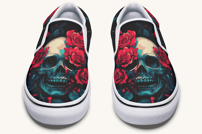 Roses For The Dead Slip On Shoes - Jaded Lament
