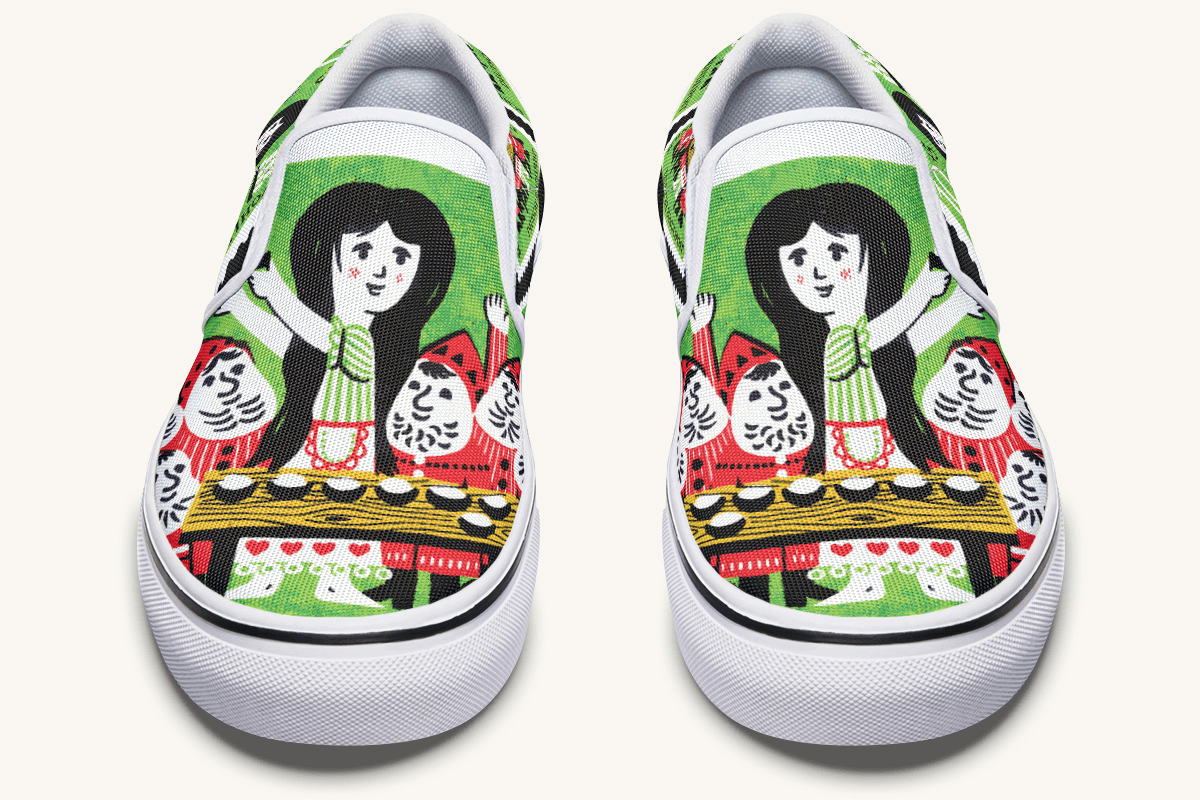 Seven Voices One Heart Slip On Shoes - Jaded Lament