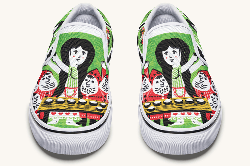 Seven Voices One Heart Slip On Shoes - Jaded Lament