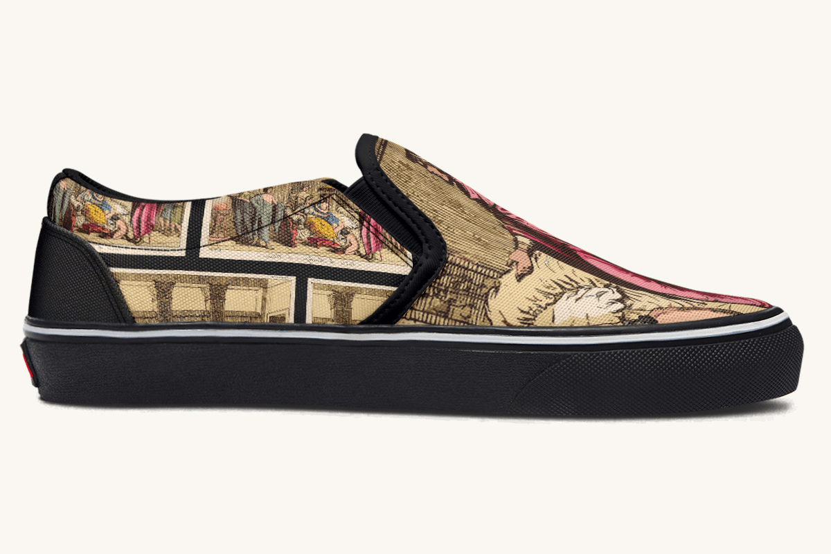 She Waited On Ithaca Slip On Shoes - Jaded Lament