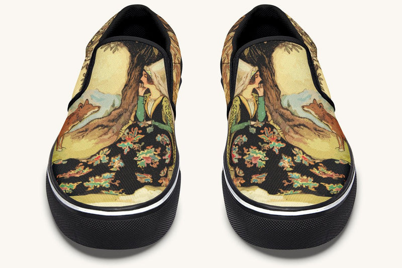 Speak Fox Slip On Shoes - Jaded Lament