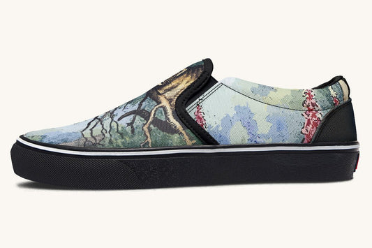 The Grin in the Trees Slip On Shoes - Jaded Lament