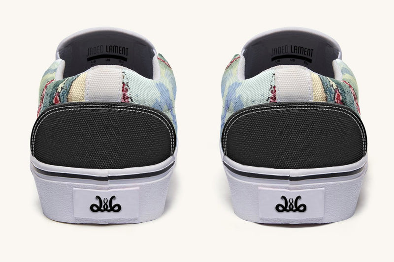 The Grin in the Trees Slip On Shoes - Jaded Lament