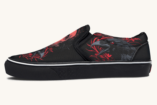 The Raven Slip On Shoes - Jaded Lament