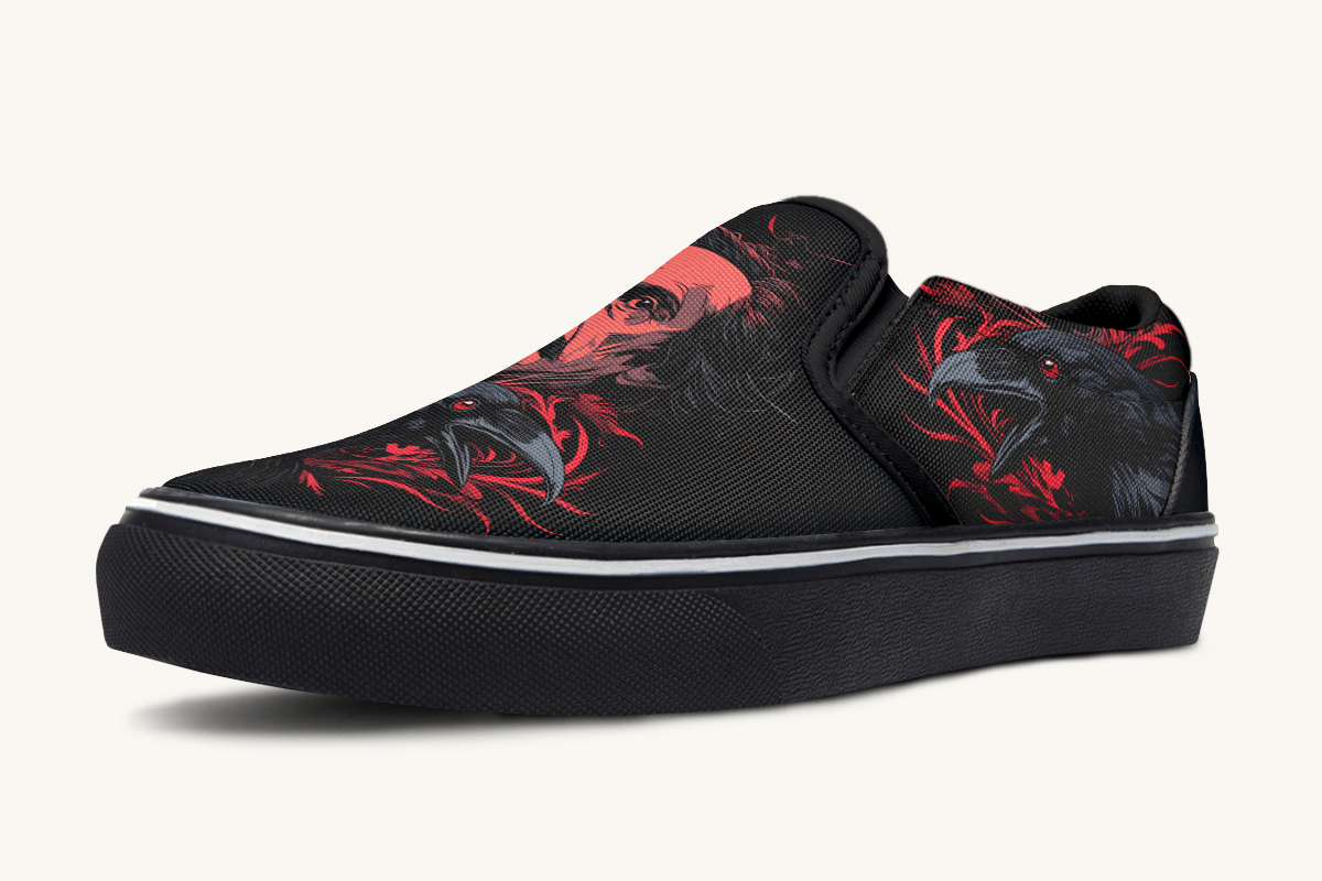 The Raven Slip On Shoes - Jaded Lament
