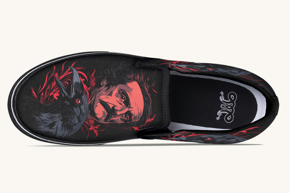 The Raven Slip On Shoes - Jaded Lament