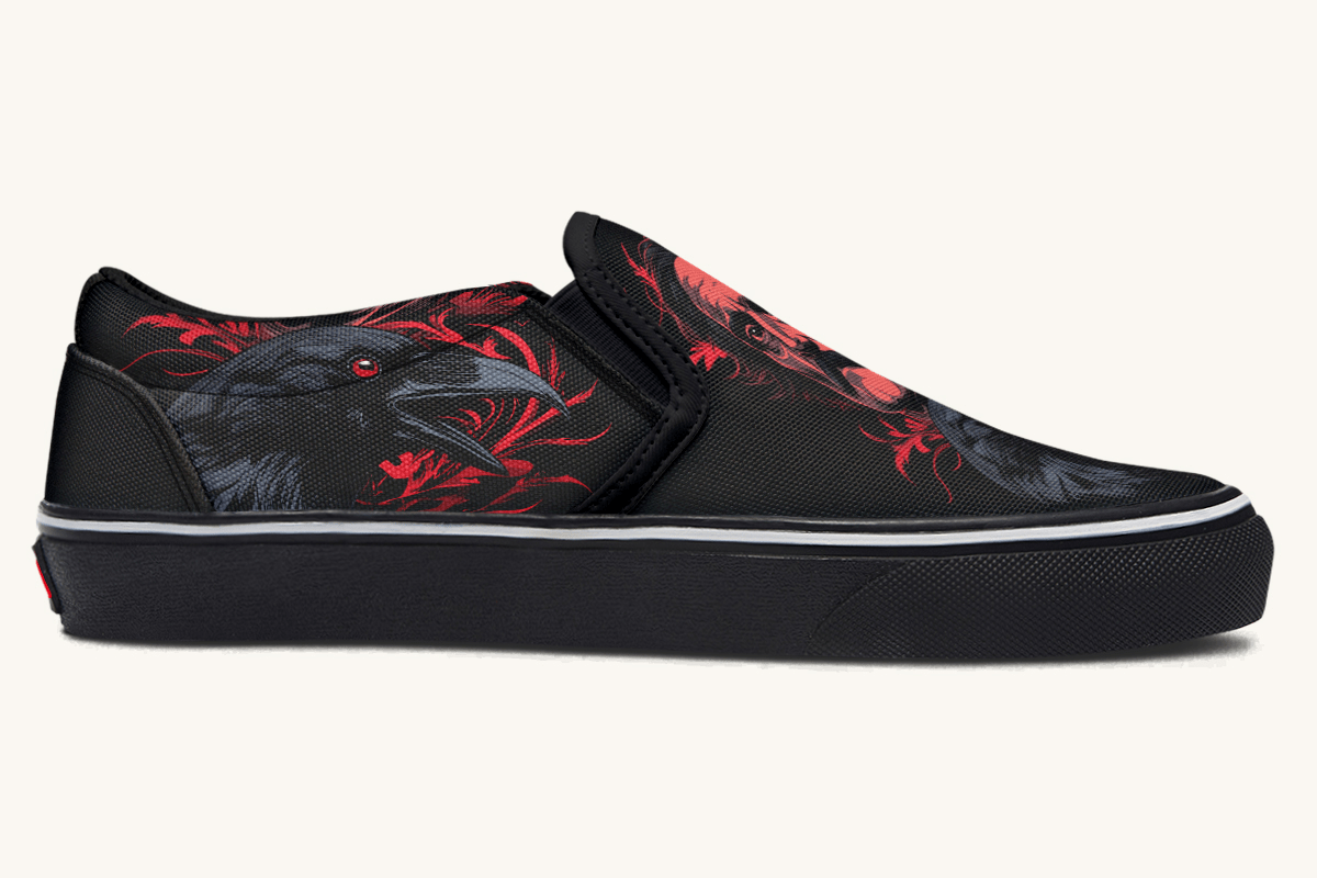 The Raven Slip On Shoes - Jaded Lament