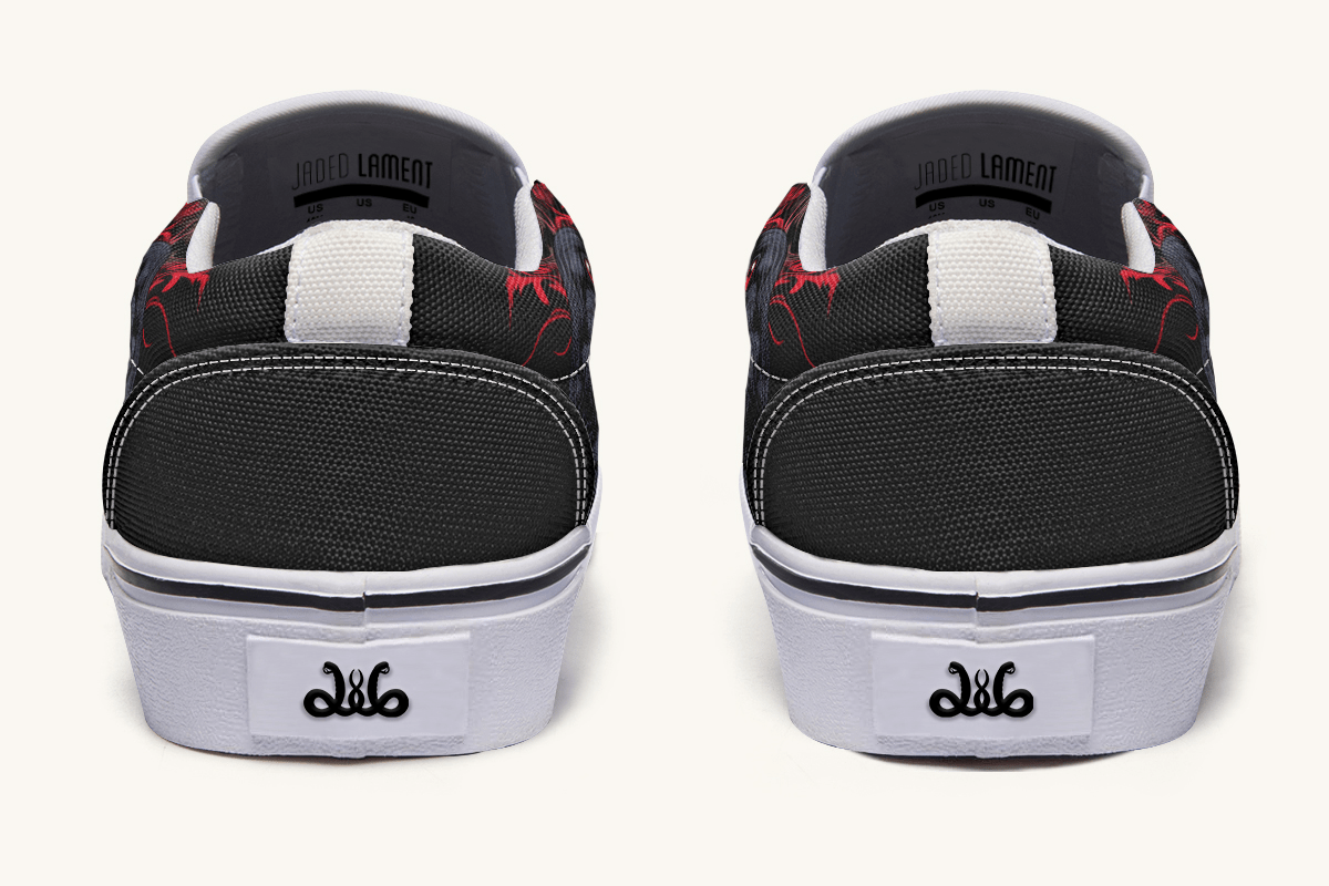 The Raven Slip On Shoes - Jaded Lament