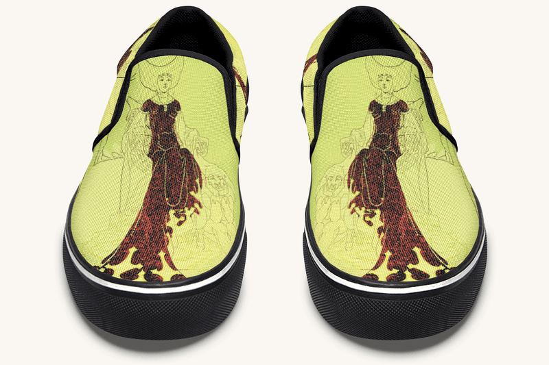The Solemn Daughter Slip On Shoes - Jaded Lament