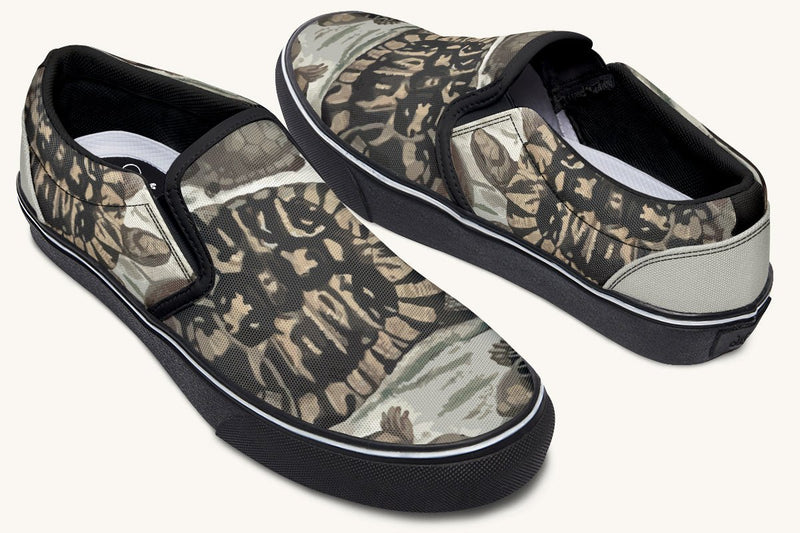 Turtle Time Desaturated Slip On Shoes - Jaded Lament