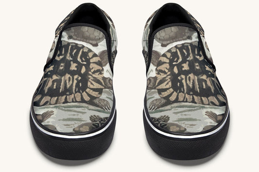 Turtle Time Desaturated Slip On Shoes - Jaded Lament