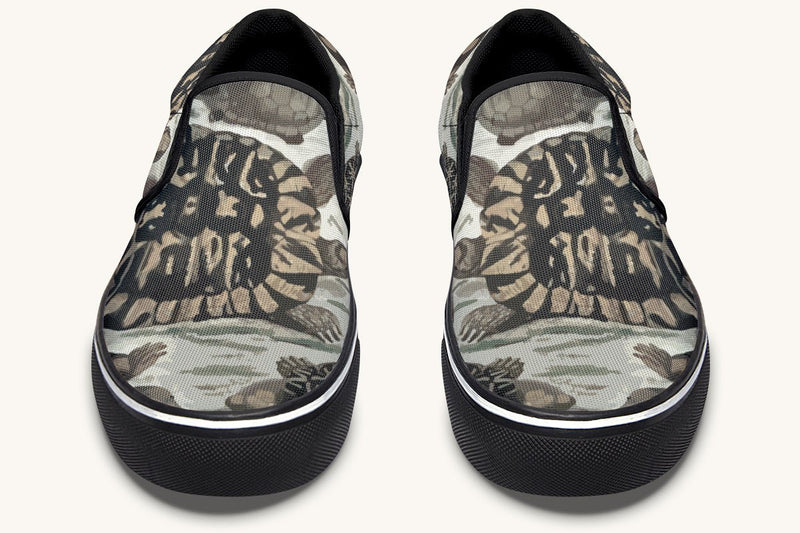 Turtle Time Desaturated Slip On Shoes - Jaded Lament