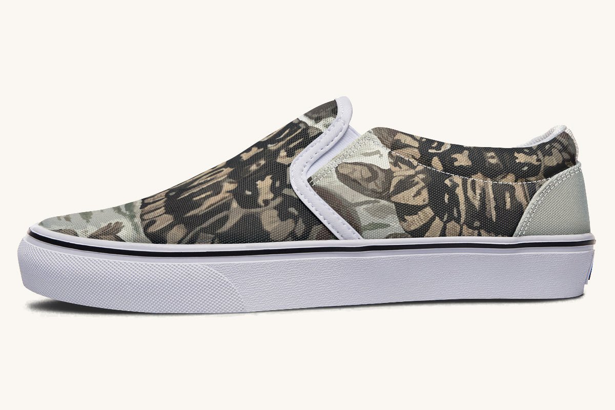 Turtle Time Desaturated Slip On Shoes - Jaded Lament
