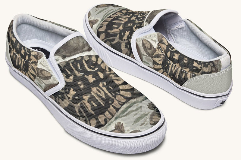 Turtle Time Desaturated Slip On Shoes - Jaded Lament