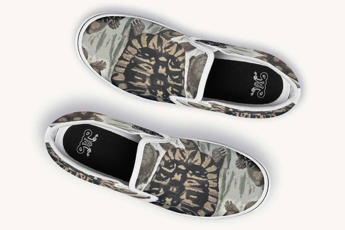 Turtle Time Desaturated Slip On Shoes - Jaded Lament