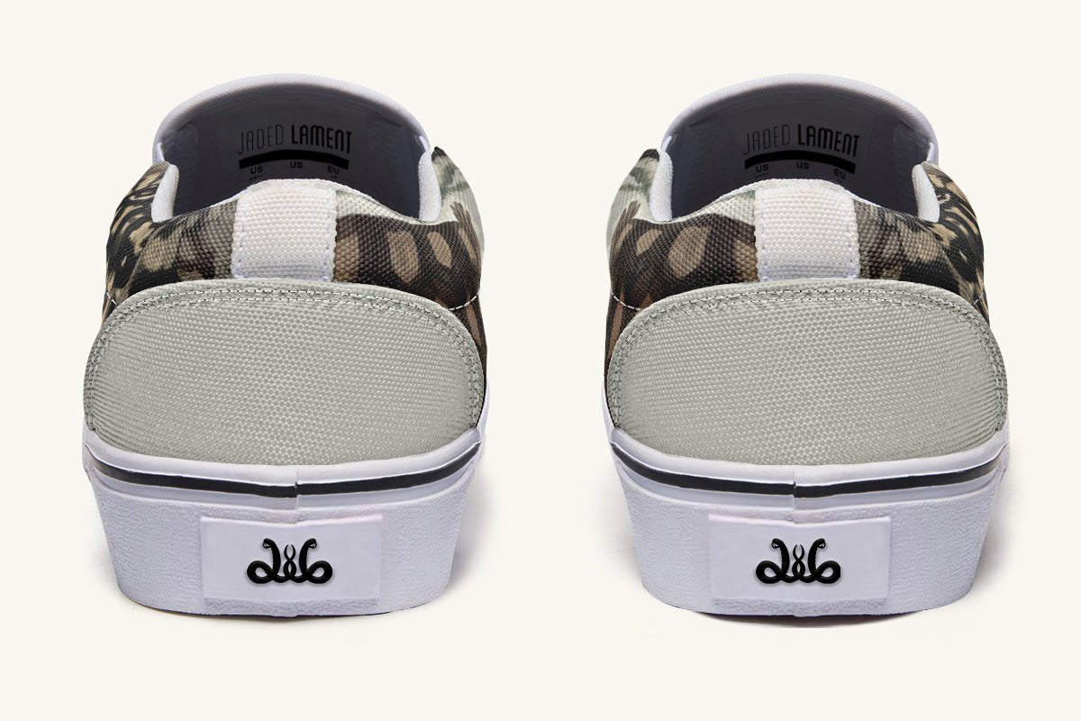 Turtle Time Desaturated Slip On Shoes - Jaded Lament