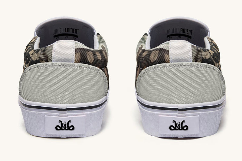 Turtle Time Desaturated Slip On Shoes - Jaded Lament