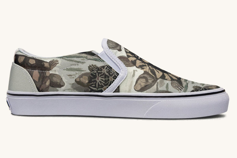 Turtle Time Desaturated Slip On Shoes - Jaded Lament