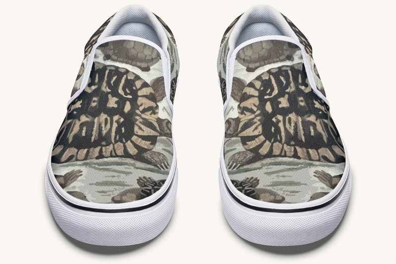 Turtle Time Desaturated Slip On Shoes - Jaded Lament