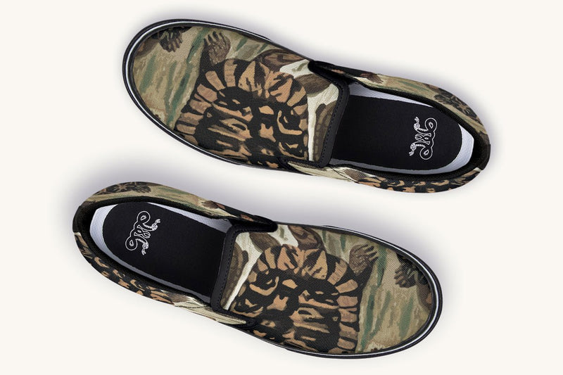 Turtle Time Vivid Slip On Shoes - Jaded Lament