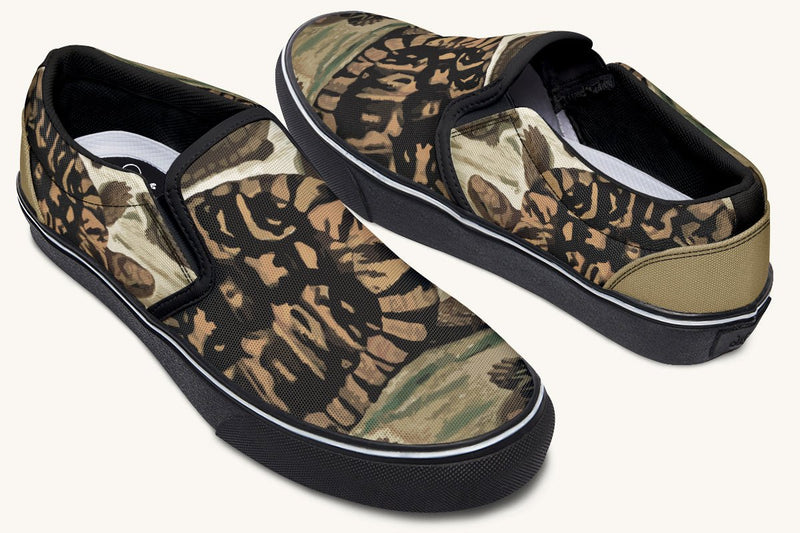 Turtle Time Vivid Slip On Shoes - Jaded Lament