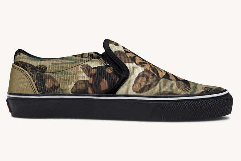 Turtle Time Vivid Slip On Shoes - Jaded Lament
