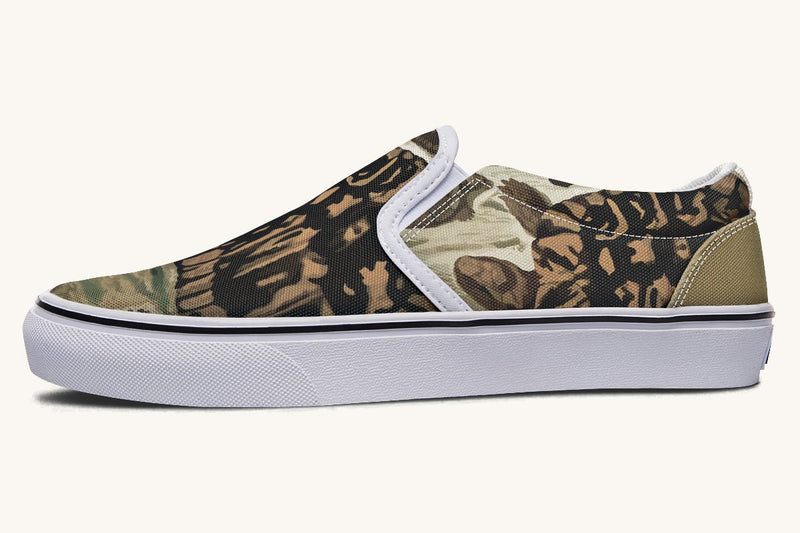 Turtle Time Vivid Slip On Shoes - Jaded Lament