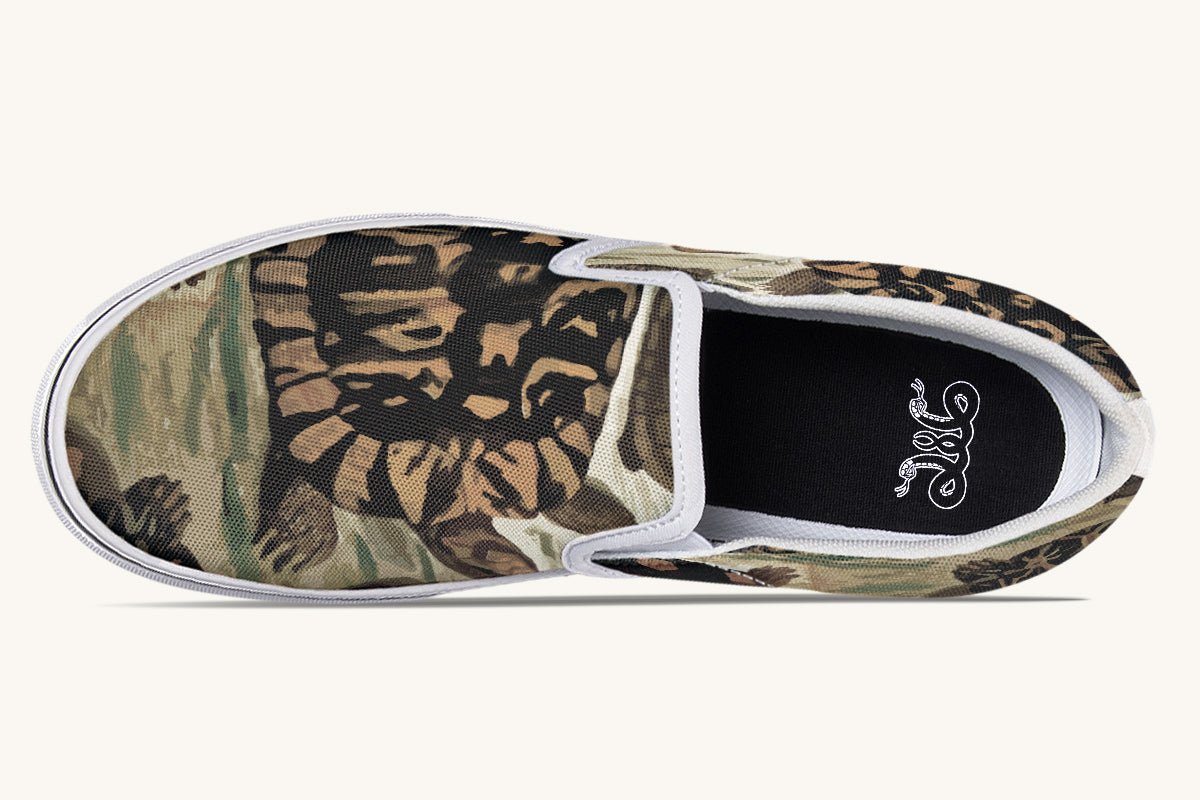 Turtle Time Vivid Slip On Shoes - Jaded Lament