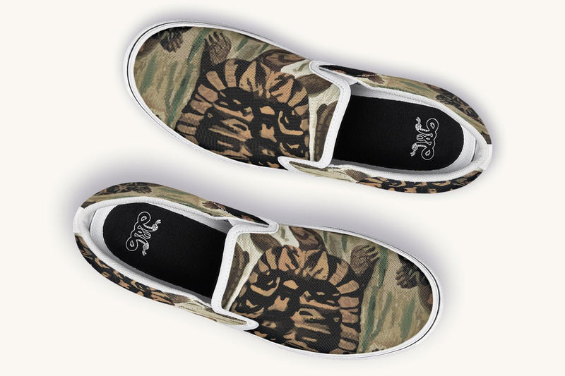Turtle Time Vivid Slip On Shoes - Jaded Lament