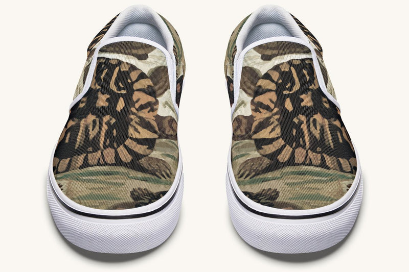 Turtle Time Vivid Slip On Shoes - Jaded Lament