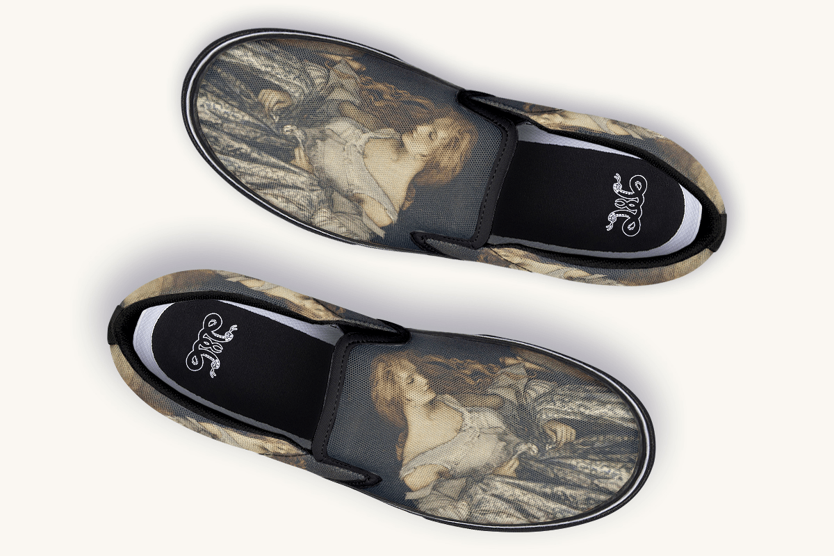 Where The Stars Touched Her Hem Slip On Shoes - Jaded Lament