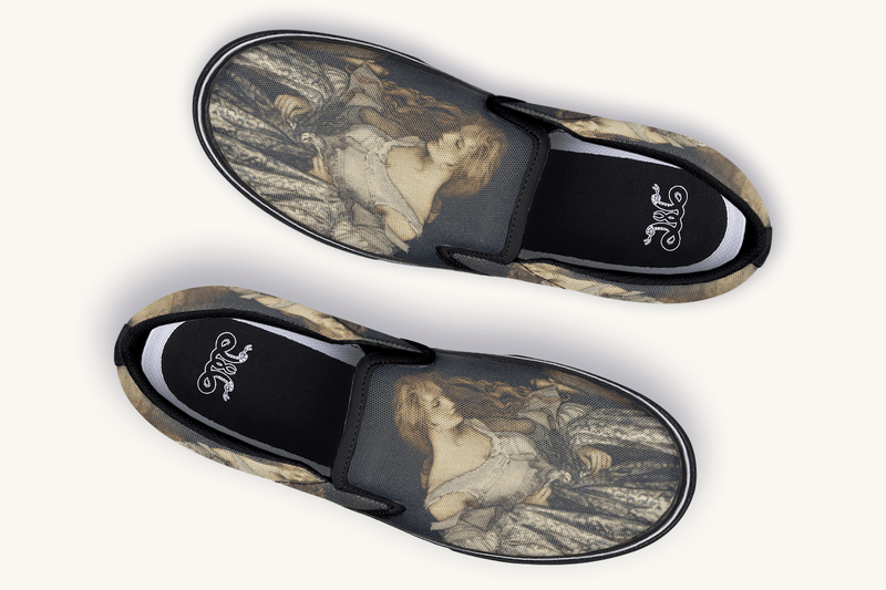 Where The Stars Touched Her Hem Slip On Shoes - Jaded Lament