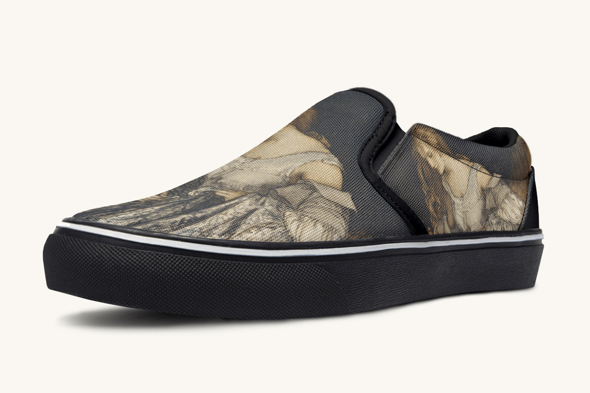 Where The Stars Touched Her Hem Slip On Shoes - Jaded Lament