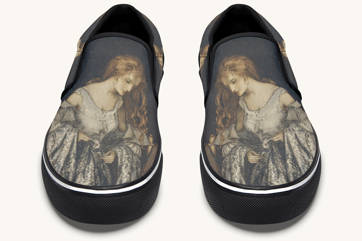 Where The Stars Touched Her Hem Slip On Shoes - Jaded Lament