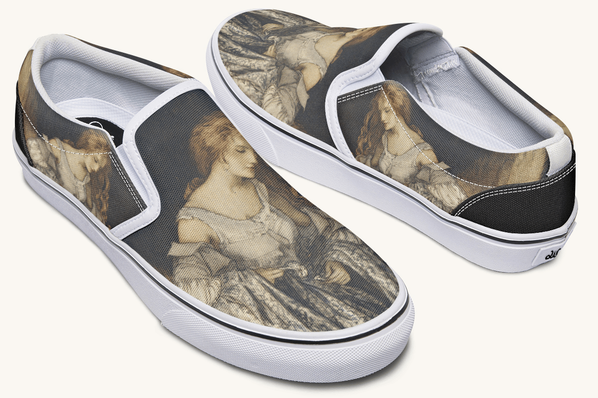 Where The Stars Touched Her Hem Slip On Shoes - Jaded Lament