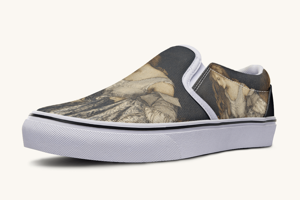 Where The Stars Touched Her Hem Slip On Shoes - Jaded Lament