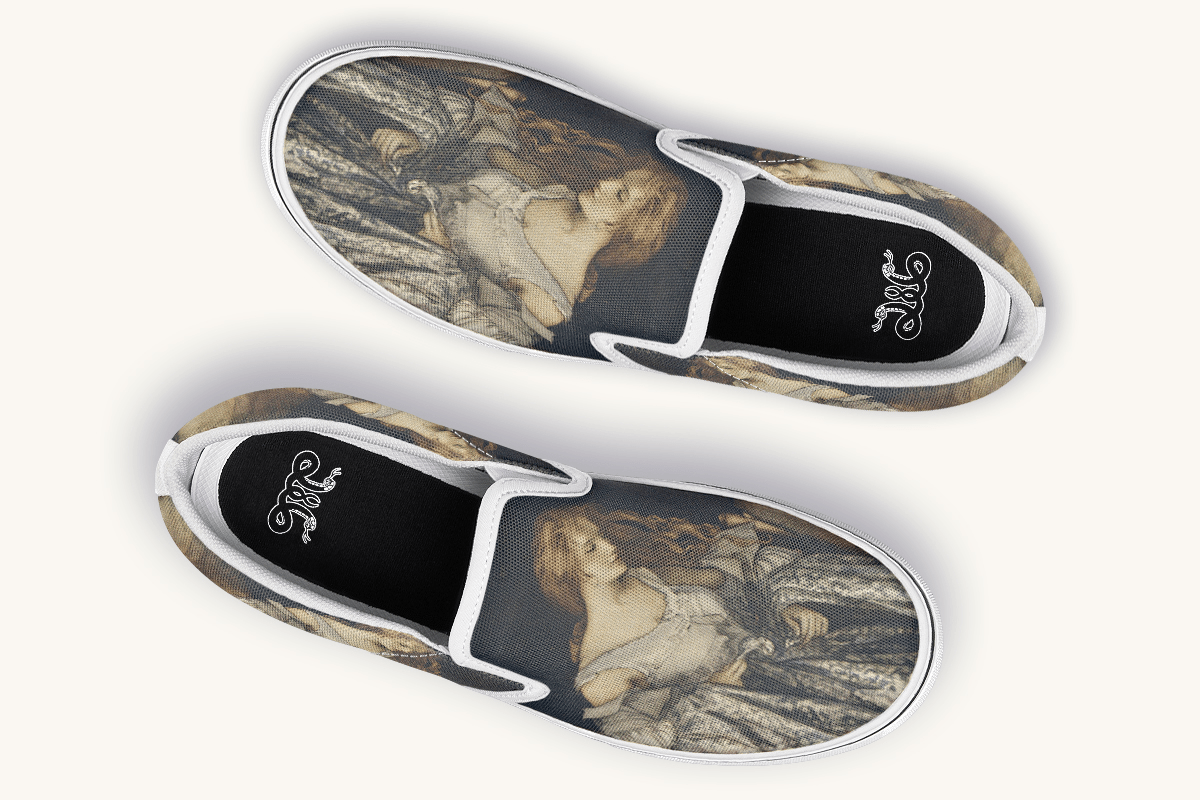 Where The Stars Touched Her Hem Slip On Shoes - Jaded Lament