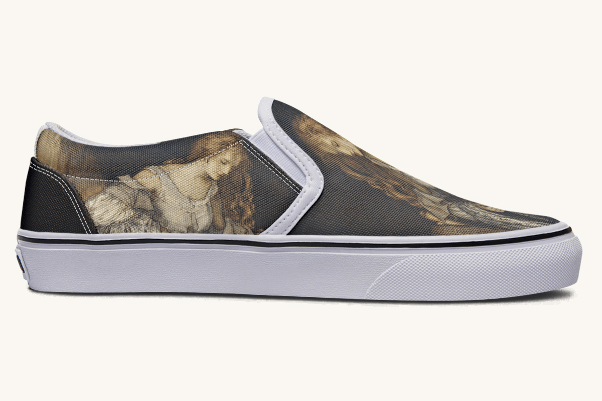 Where The Stars Touched Her Hem Slip On Shoes - Jaded Lament