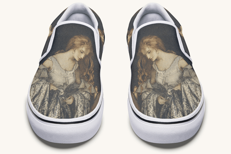 Where The Stars Touched Her Hem Slip On Shoes - Jaded Lament
