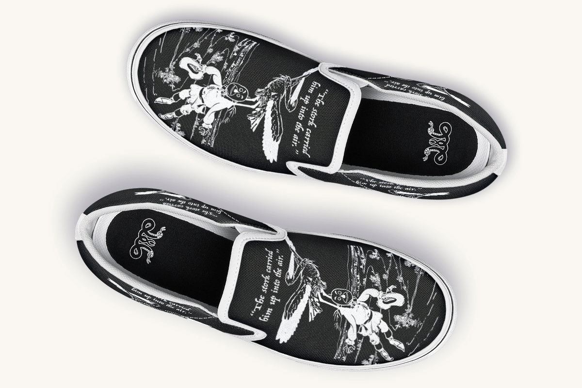 Stork and the Scarecrow Slip On Shoes - Jaded Lament