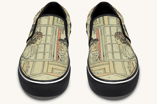 You May See Her If You Look This Way Slip On Shoes - Jaded Lament