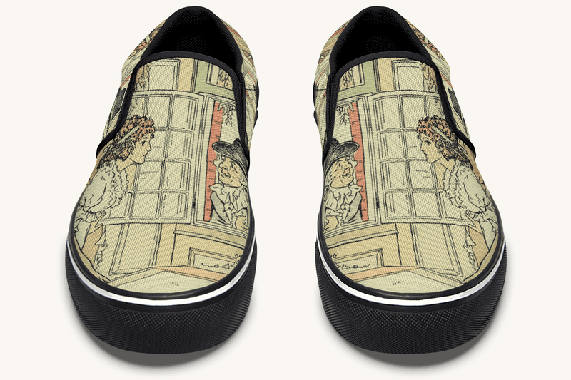You May See Her If You Look This Way Slip On Shoes - Jaded Lament