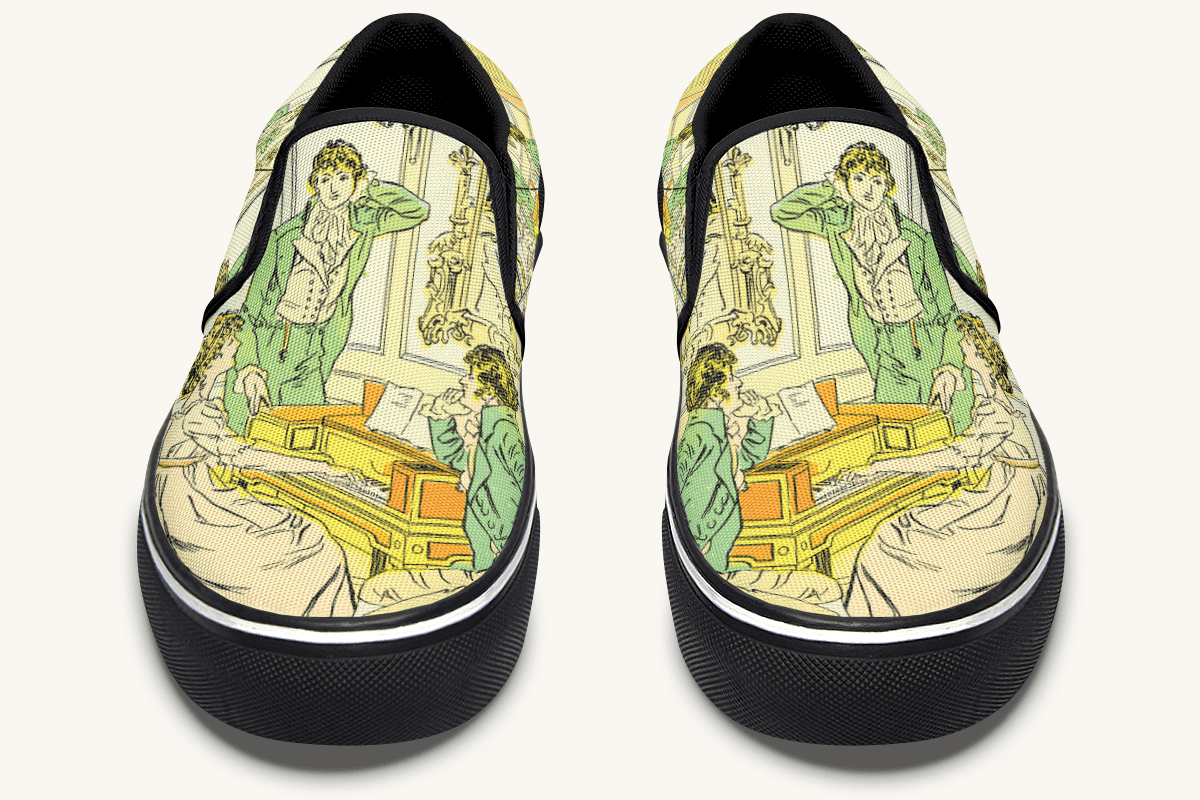 You Must Allow Me To Speak Slip On Shoes - Jaded Lament