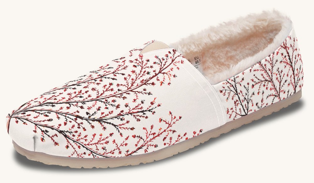 A Delicate Breath Red Winter Casual Shoes - Jaded Lament