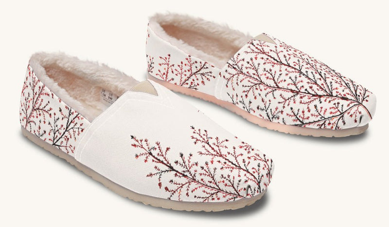 A Delicate Breath Red Winter Casual Shoes - Jaded Lament