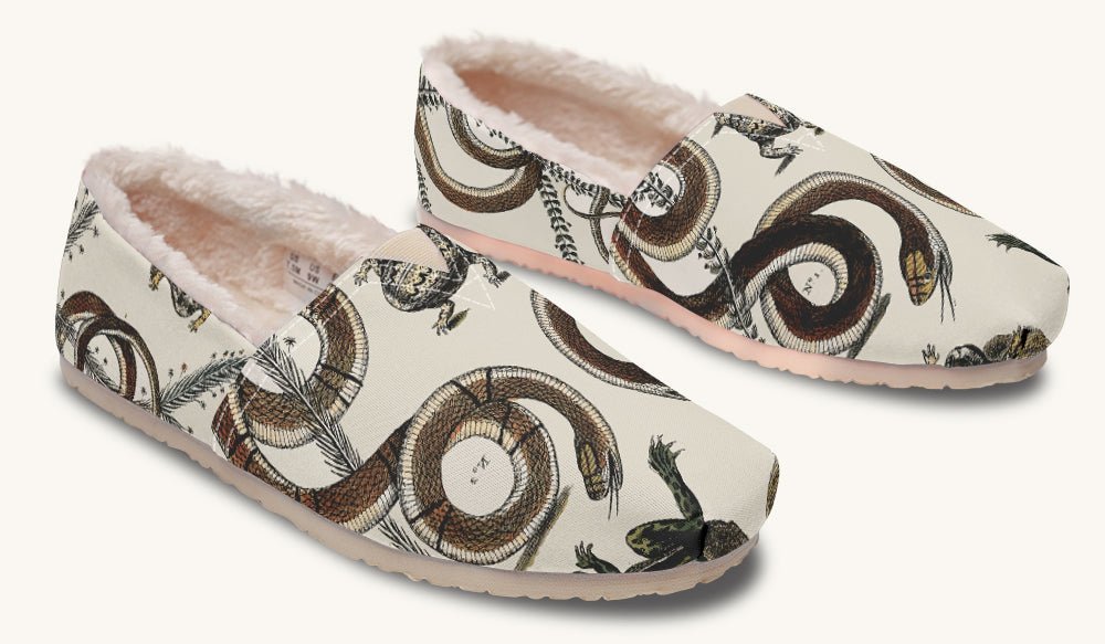 An Arrangement of Frogs and Snakes Winter Casual Shoes - Jaded Lament