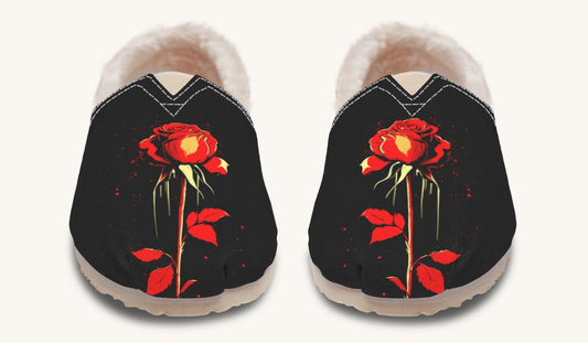 Bleeding Rose Winter Casual Shoes - Jaded Lament