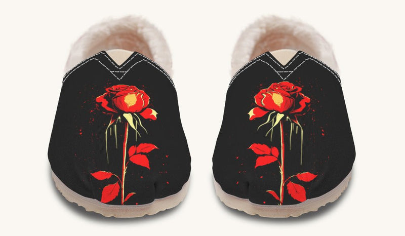 Bleeding Rose Winter Casual Shoes - Jaded Lament