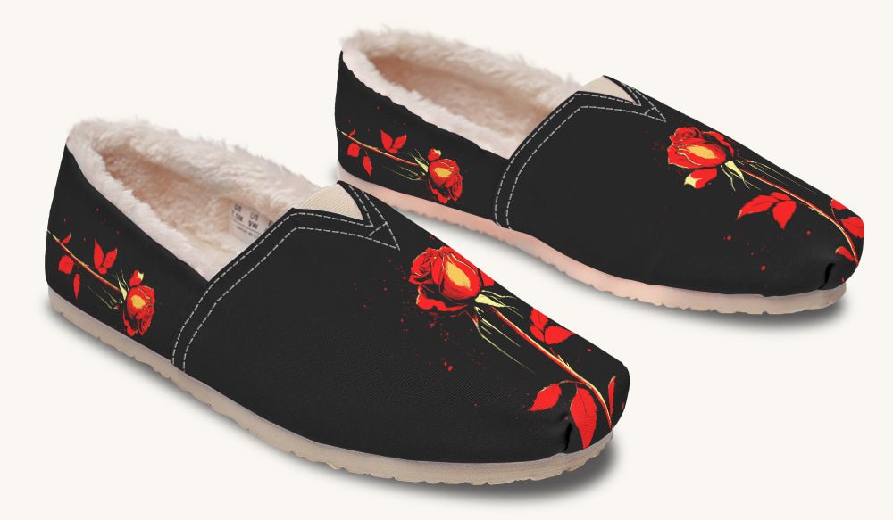 Bleeding Rose Winter Casual Shoes - Jaded Lament