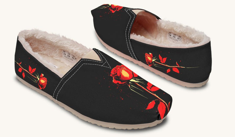 Bleeding Rose Winter Casual Shoes - Jaded Lament